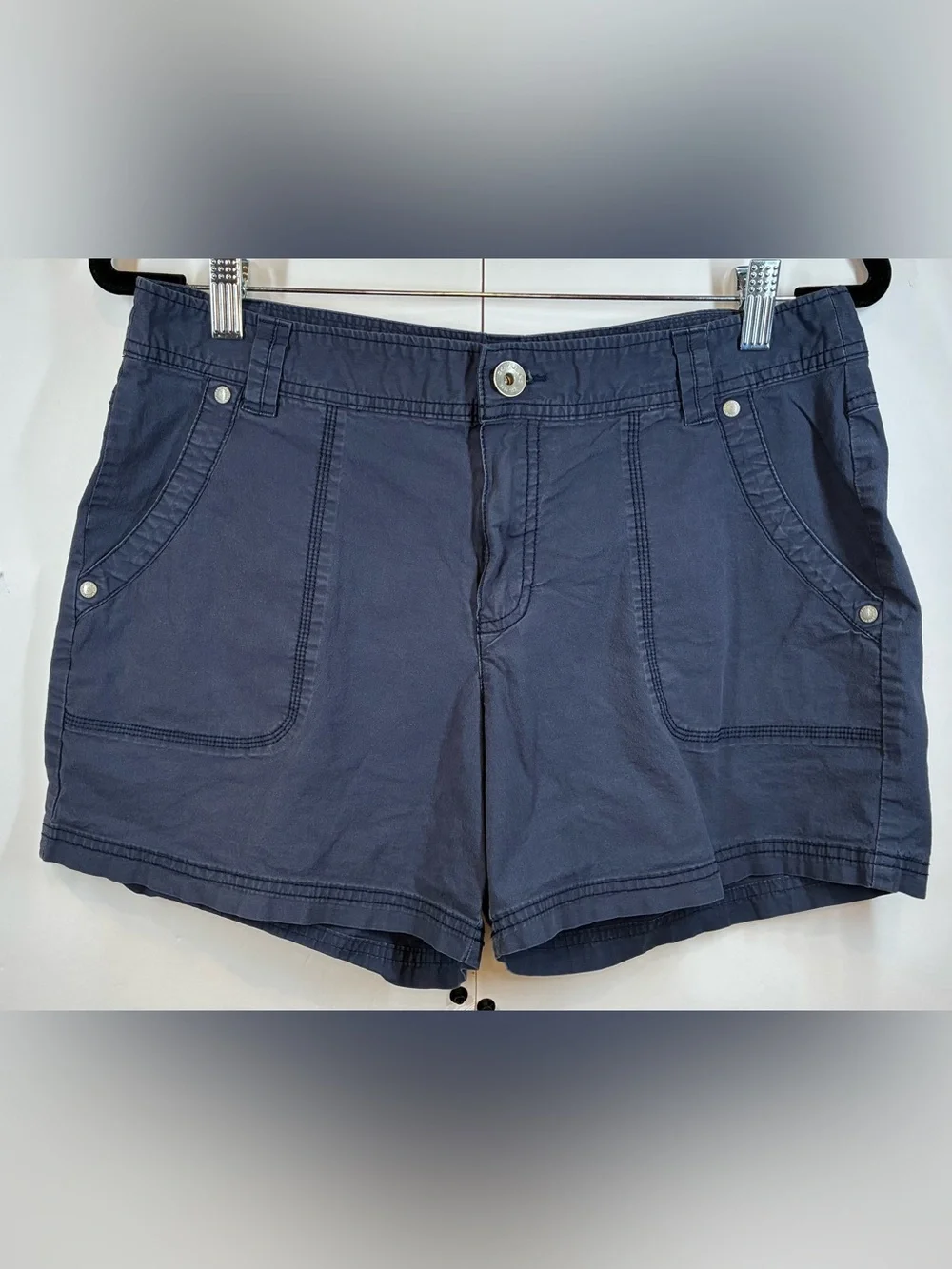 DKNY Jeans Navy Stretch Utility Shorts Women's Size 10